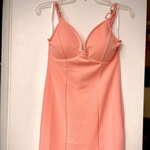 G by Guess light peach dress.